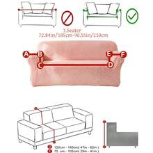 1PC Lambswool Fabric Pet-Proof Anti-Dust Sofa Cover, Embossed Plush Jacquard With Simple Large Leaf Design, Multi-Color Rich Palette, Thickened Autumn/Winter Style, Suitable For 1/2/3/4-Seater Sofas - Pink - View 16