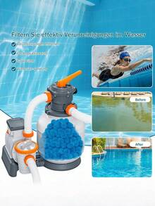 1/2/3pcs Reusable Floating Pool Cleaning Balls, Quick Water Absorption Efficient Cleaning, Suitable For Pool, SPA And Hot Tub, Compatible With Sand Filter System, Absorbs Floating Debris, Oil And Fine Particles, Washable Surface Texture Design - Multicolor - View 7