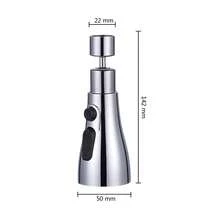 3-In-1 Kitchen Faucet Extender, Universal, 360 Degree Rotating, Detachable, Multifunctional, With Powerful Rinse And Pressure Boost Function, Kitchen Accessory Set - Black - View 4