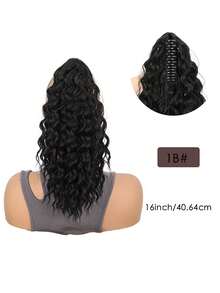 Ekstensi Ekor Kuda Keriting Gelombang Dalam dengan Tali Serut & Jepit Cakar, Tersedia Dua Gaya: Rambut Sintetis Tebal, Bervolume, Tahan Panas, Sentuhan Alami dan Realistis, Rambut Ekor Kuda Palsu untuk Wanita Semua Etnis, Cocok untuk Pesta Sehari-hari, Halloween, Natal, dan Cosplay. - MultiWarna - View 19