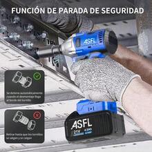 Llave De Impacto Inalambrico Electrica Pistola Taladro Kit Azul - Azul - Ver 7