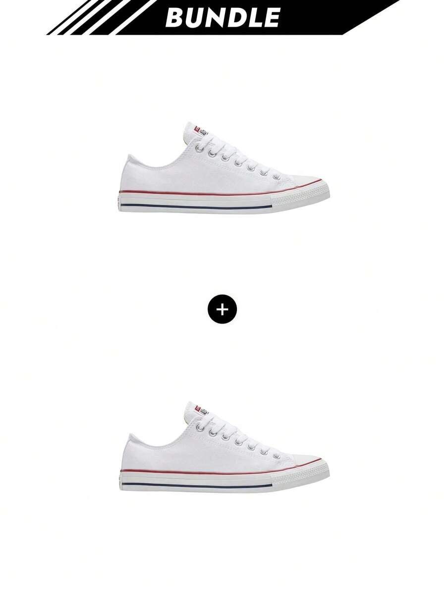 Converse [حزمة] كونفرس حافة مستقيمة تشاك تايلور أول ستار منصة أكس أبيض M7652C X 2 - أبيض بصري * 2 - مشاهدة 1