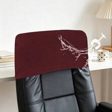 1 PC Waffle Chair Boss Headrest Cover, Replaceable, Easy To Replace, Washable, Oil-Proof, Detachable Elastic Headrest Cover For Boss Chair And Gaming Chair, Suitable For All Seasons, Multiple Colors Available, Anti-Slip Half Package - 1PC - View 16