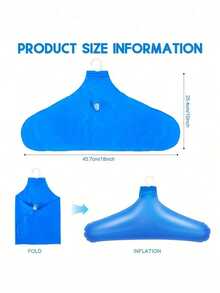 Vigour Summer Portable Inflatable Clothes Hanger, PVC Blow-Up Drying Rack, Reusable Inflatable Clothes Hanger, Camping Luggage Storage, Clothing Storage, Hanging Rack, Foldable Clothes Hanger, Space-Saving, Easy To Store, Suitable For Travel, Hotel, Business Trip, Outdoor, Travel Essential, Practical Gift, Housewarming Gift, Travel Gift, Back To School Gift - Multicolor - View 11
