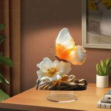 2D Flat Printed Art Acrylic Gradient Butterfly And Flower Desk Decor For Office, Home And Bedroom - A - View 5