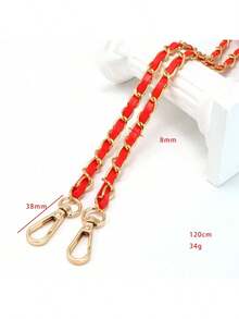 120cm Long PU Leather Strap, Suitable For Crossbody Bags & Shoulder Bags, Can Be Used As Handbag Replacement Accessory, 8mm Wide Strap - Multicolor - View 19