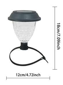 2/4pcs Solar Powered Tie-On LED Outdoor Lights, Automatic Dusk To Dawn Solar Deck And Fence Lights, Suitable For Swimming Pool, Patio And Yard Railing, Garden Path Landscape Lighting, Perfect Decoration For New Year, Easter And Spring Outdoor Decor - White Light - View 10