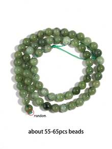 1 String Natural Green Jasper Agate Beads Stone Round Accessories Beads For Girls Jewelry Making Diy Lovers Bracelet 6 8 10mm - Multicolor - View 12