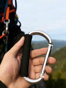 1pc Heavy Duty Multi-Function Stroller Hook With EVA Handle - Durable Aluminum Alloy Material, Suitable For Shopping And Stroller Accessory Storage, Stroller Accessories - Multicolor - View 6