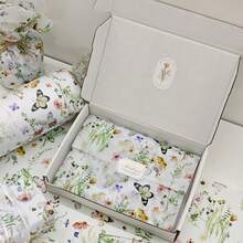 10入彩色蝴蝶與野花圖案紙巾，50*35cm禮品包裝紙，適用於婚禮、派對、新娘婚前派對、嬰兒洗禮、性別揭曉派對、生日禮物包裝、花束包裝、禮品袋填充物、節日派對禮物裝飾 - 蝴蝶花 - 查看 4
