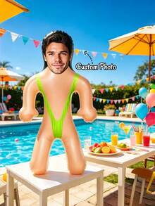 1pc Personalized Groom Blow Up Inflatable Blow Molding Props,Custom Inflatable For Hen Party & Bachelorette, Unique Wedding Gift Idea For Bride-To-Be - Multicolor - View 1