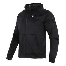 Jaket Nike Therma-FIT FW22 Full-Zip Nyaman Lembut Kasual Hangat untuk Pria - Hitam - View 8