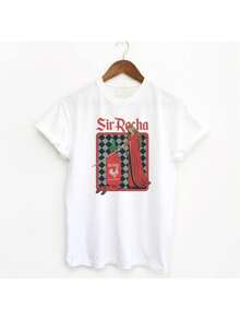 Chili Sauce Funny T-Shirt, Graphic Tee, Vintage Shirt - 白色 - 查看 1
