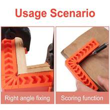 MIBORIL 90 Degree Right Angle Positioning Tool, 4 Inch 6 Inch Woodworking Right Angle Measuring Tool, Plastic Right Angle Ruler, Angle Ruler Fixator - Tool - View 7