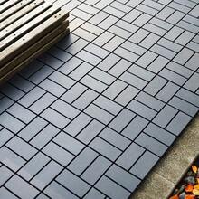44 Pack Plastic Interlocking Deck Tiles, 30.48X30.48X2.03 Cm Waterproof Outdoor Patio Tiles, Easy Click Lock Installation For Poolside, Balcony, Backyard - Brown-xbk(44 Pack) - View 7