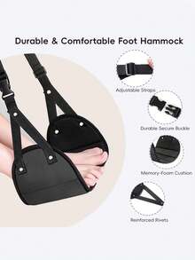 1/2pcs Multifunctional Travel Shoe Storage Accessories (Footrest + Storage Bag), Office Business Travel Footrest, Anti-Fatigue Footrest For Long Sitting, Adjustable Long-Distance Travel Footrest, Travel Accessories, High-Speed Rail Airplane Travel Foot Hammock,Bedroom Room Decor,Back To School - View 12