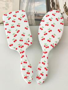 BEATURE 2pcs/1pc Red Cherry Pattern Air Cushion Comb, Scalp Massage Brush, Anti-Static, Durable ABS Handle, Nylon Bristles, Suitable For All Hair Types, High Quality Air Cushion Comb - Air Cushion Comb - View 13
