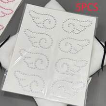 Angel Wings Crystal Stickers, Acrylic DIY Decorations, Self-Adhesive Gem Fish-Shaped Cake Glitter Rhinestone Stickers, Stationery Stickers, Scrapbooking Supplies, Birthday Gift - Wing - View 12