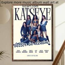 1件無框牆面裝飾畫 KATSEYE 音樂海報 女團牆面藝術 Beautiful Chaos 流行海報 現代音樂主題房間裝飾畫 牆面藝術 家居裝飾 房間裝飾 浴室裝飾 - 彩色 - 查看 18