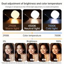 Magnetic Phone Light, Adjustable Warm/Cool /, 360° Rotatable Foldable Portable Rechargeable Selfie Live Beauty Lighting Lamp - Magnetic Type - View 4