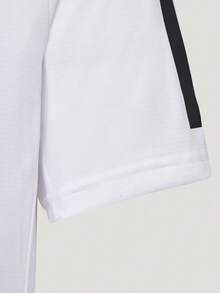 Adidas 男士 TR-ES TEE 3S M 短袖針織無領T恤 TKU8727 - 黑與白 - 查看 7