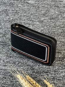 KAIDUCH Stilvoller Kartenhalter für Damen, Business Büro Multifunktions tragbare Vorder-Taschen-Geldbörse Münzbeutel minimalistisches Kartenetui für Damen, Herren Geldbörse - Schwarz - Übersicht 6