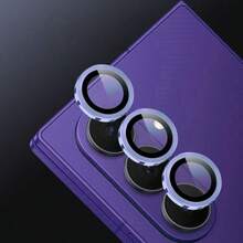 1pc Camera Lens Protector, Suitable For Samsung Galaxy A07/A17/Z Fold7/A26/A36/A56A37/A57/S25 Edge, Metal Ring Tempered Lens Protector, Aluminum Alloy Frame, Rear Camera Screen Protector And Lens Cap, Easy Installation With Locator. Suitable For Daily, Office And Home Use. Waterproof, Anti-Fall, Anti-Scratch And Anti-Fingerprint. A Complete Smartphone Accessory. - Multicolor - View 17