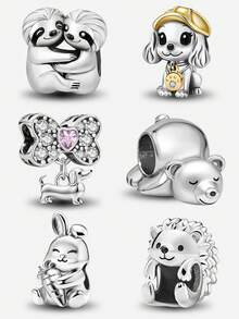 1pc Dog Shaped Bead, Suitable For DIY Making Bracelets, Necklaces And Bangles Jewelry, Perfect Gift For Women And Girls - Beads - View 1