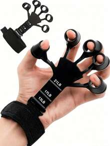 2/1pc Adjustable Resistance Finger Exerciser, Adjustable Grip Strength Trainer For Arm, Student Finger Rehabilitation Training, Arm Muscle And Wrist Workout, Suitable For Arm And Palm Muscle Training And Rehabilitation, Suitable For Athletes And Daily Use, Home Decor, Home Supplies, Household Essentials, Gift For Women, Gift For Men, Gift For Mother, Gift For Father, Gift For Grandfather, Gift For Grandmother - Multicolor - View 2