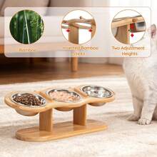 15° Tilted Stainless Steel Dog Bowl - Anti-Spill Anti-Slip Elevated Feeder, Suitable For Cats & Dogs, Ergonomic Design Promotes Healthy Eating And Digestion - Multicolor - View 7