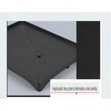 1个带沥水孔的厨房塑料沥水盘（不含碗碟架），兼容碗碟架，多功能沥水器和过滤器，防堵塞，易于清洁，台面碗碟晾干收纳架 - 黑色 - 查看 10