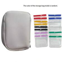 Pill Box Set, Includes Color-Coded Zipper Pill Bags, Leak-Proof Reusable Zipper Storage Boxes And Portable Daily Pill Boxes Suitable For Outdoor Storage - Multicolor - View 18
