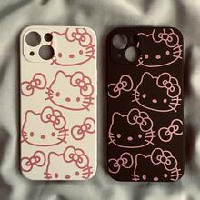 SANRIO 2pcs Hello Kitty Precise Cutouts Anti-Fall Apple Phone Case Apple - Multicolor - View 9