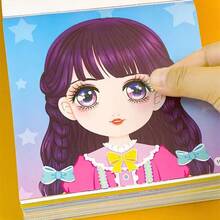 公主裝扮貼紙書女孩專用－趣味DIY活動貼紙，可愛繽紛，適合3歲以上兒童的教育魔幻手工，生日、復活節、情人節、聖誕節創意禮物，派對小禮、學校獎勵 - 4 Random Books - 查看 10