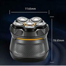 LUYAO Upgraded Head Shaver For Bald Men, Magnetic Electric Shaver Hair Clipper, High-Capacity Battery, Rechargeable LED Display, Dry And Wet Shaver - Blue - View 9