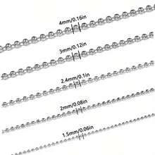 珠飾製作鏈條 1-10 米，適用於項鍊，附開口跳環與龍蝦扣，適合金銀色 DIY 項鍊、手鍊、腳鍊 - 珠鍊 - 查看 7