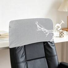 1 PC Waffle Chair Boss Headrest Cover, Replaceable, Easy To Replace, Washable, Oil-Proof, Detachable Elastic Headrest Cover For Boss Chair And Gaming Chair, Suitable For All Seasons, Multiple Colors Available, Anti-Slip Half Package - 1PC - View 26