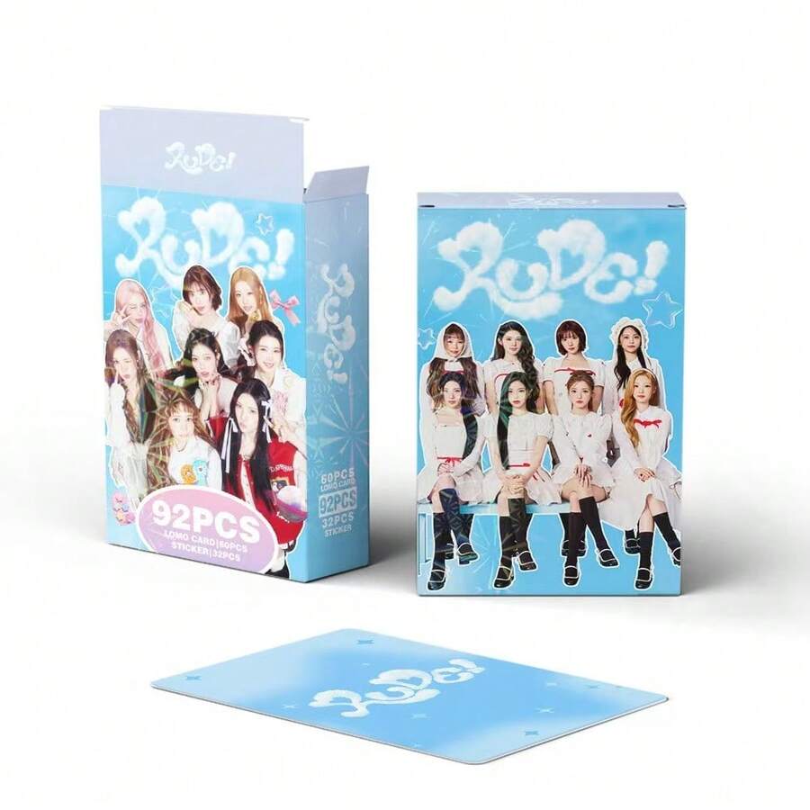 92pcs Photo Card Set, Hearts2Hearts New Album RUDE K-Pop Girl Group Merchandise LOMO Cards, Suitable For Friends' Birthday And Music Lovers Gifts, Fan Collectibles - Multicolor - View 1