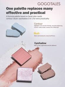GOGO TALES GOGOTALES Palet Eyeshadow Matte Lembut Magnetik 9 Warna, Warna Matte, Shimmer, Smoky, Highlight dan Contour, Palet Multifungsi All-In-One, Cocok untuk Riasan Ringan Sehari-hari dan Pelajar - G05# Taman Pagi - View 5