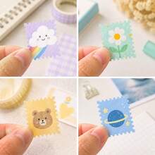 2.5x2.1cm Postage Stamp Edge Paper Punch For Junk Journal & Scrapbooking, Stackable Craft Punches With Precision Alignment Cutout Design For Card Making-3 Colors Available! - Medium-sized Stamp Machine - View 4