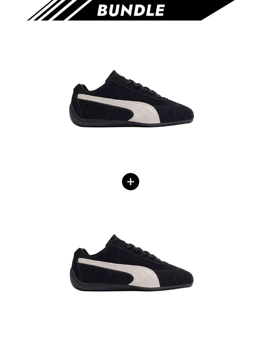 Puma [Bundle] Suede Speedcat OG unisexskor svart/vit 398846 X 2 - PUMA Svart-PUMA Vit x 2 - Visa 1