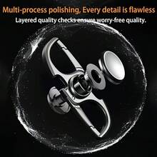功能性合金 EDC 鑰匙圈,附開瓶器與旋轉器,鎢鋼彈簧與精密軸承實現順滑旋轉,便攜式桌面小玩意,適合上班族、通勤者與日常攜帶,送給男友、丈夫或父親的理想禮物 - 彩色 - 查看 8