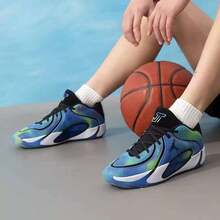 Nike 男 TATUM 4 LEAPF塔圖姆運動實戰籃球鞋 - 黑色/藍綠色 - 查看 2