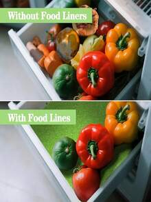 5/3/1pc Fruit & Vegetable Fresh-Keeping Mats, Refrigerator Drawer & Shelf Liners, Reusable Fridge Storage Mats, Moisture-Proof, Non-Slip, Washable, Suitable For Kitchen Storage, Cabinets, Drawers, Desktops & Shoe Racks, Back To School, New Year Gift - Multicolor - View 9