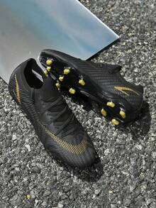Men's Soccer Shoes Classic Sports Football Shoes Match Training Shoes New AG Studs Soccer Shoes Professional Anti-Slip Adult Football Shoes Couple Outdoor Turf Lightweight Football Boots - Black - View 9