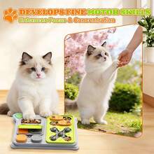 Juguete alimentador interactivo sin cables que enriquece la vida mental de la mascota y controla la velocidad de ingesta de alimentos tanto para perros como para gatos. - Naranja - Ver 7