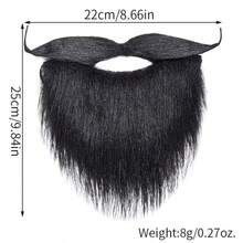 1/2pcs Realistic Bull Mustache Costume Prop For Holiday Party Dress-Up, Practical Personalized Mustache Mask For Role Play, Durable Exquisite Compact Party Makeup Ball Costume Accessory - Dress Up - View 10