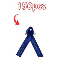 Custom Text Symbol Dove Cross Angel Wings, Bereavement Service, Funeral Wake, Memorial Ceremony, Condolence Gift, Funeral Ribbon Memorial Ribbon Funeral Brooch Classic Memorial Service Respect Ribbon Bow With Safety Pin And Mourning Event - Multicolor - View 13