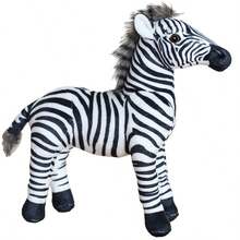 Realistic Animal Plush Toys Children Dolls Birthday Gift Zebra Doll Crocodile Doll Giraffe Doll - Multicolor - View 13