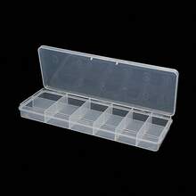ART LALIC 12 Grids Nail Tip Storage Box, Nail Art Container Organizer For Rhinestones Charms Beads, Portable Accessories Storage Case - Multicolor - View 8